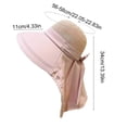 thumbnail image 3 of Wide Brim Sun Hat with Neck Flap, Foldable Breathable Bucket Hat for Women Men, Lightweight UV Protection Fishing Hiking Beach Cap, 3 of 6