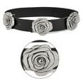 thumbnail image 6 of Elastic PU Wide Women Belt With Floral Buckles For Casual Formal Wear, 6 of 7