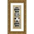 thumbnail image 1 of Sophie 6 13x32 Gold Ornate Wood Framed with Double Matting Museum Art Print Titled - Patterned Pumpkins, 1 of 4