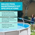 thumbnail image 3 of Intex: Deluxe Pool Cleaning Maintenance Kit - (28003E), Vacuum Sucks Debris, Mesh Skimmer Net, 110" Telescoping Aluminum Shaft, Included Wall Brush Attachment, Pool Accessory, 3 of 6