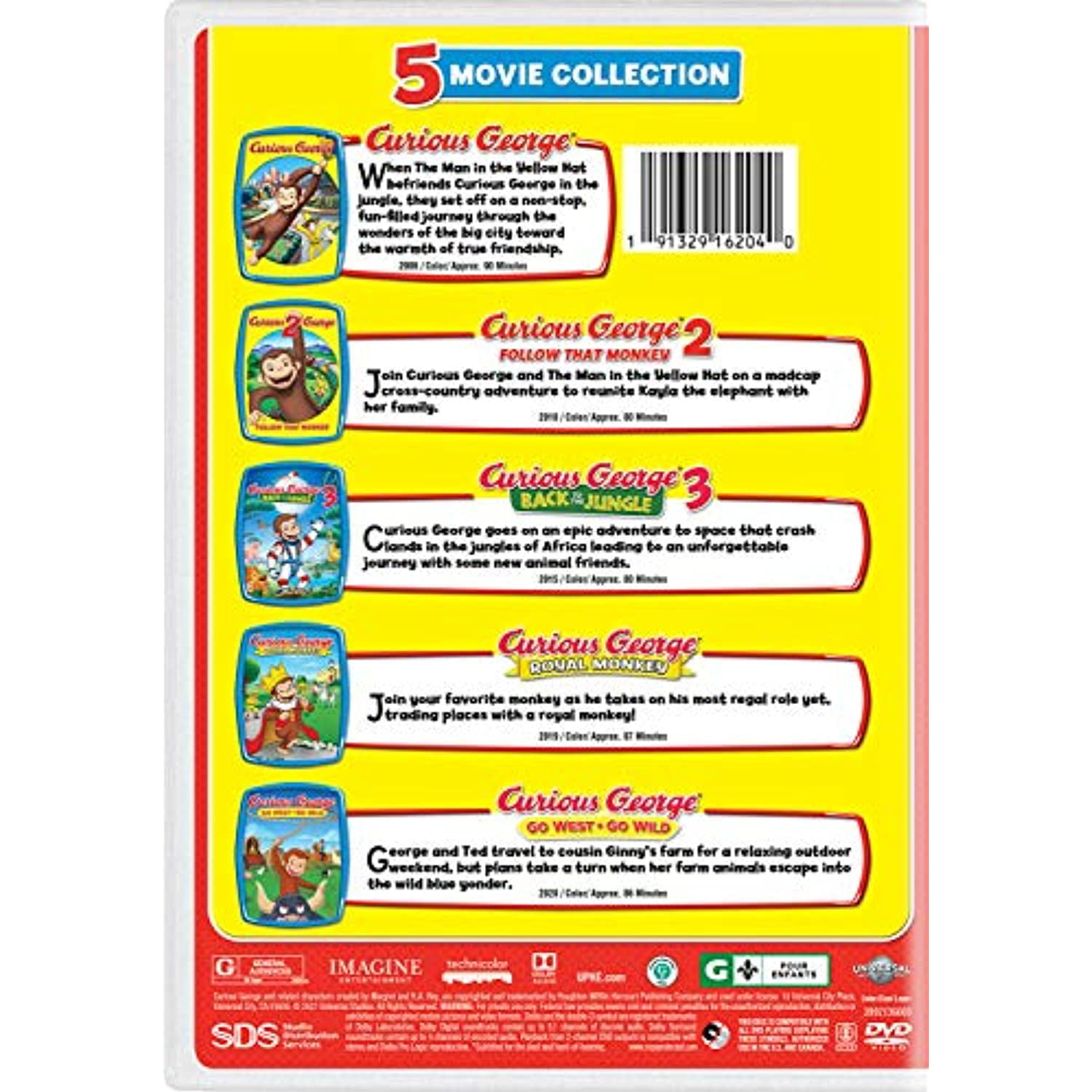 Curious George 5-Movie Collection [DVD]