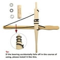 thumbnail image 6 of PSKOOK Bow Drill Kit Fire Starter Primitive Wood Survival Practice Friction Fire Tool Scout Outdoor Activity Kits for Teaching Outward Bound Training Generation 1, 6 of 7