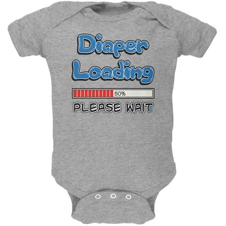 

Diaper Loading Soft Baby One Piece Heather 24 Month