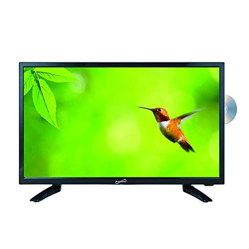 SuperSonic SC-1912 Écran Grand LED HDTV 19 Pouces, Lecteur DVD Intégré avec Entrée HDMI, USB, SD & AC/DC : DVD/CD/CDR Haute Résolution et Réduction de Bruit Numérique