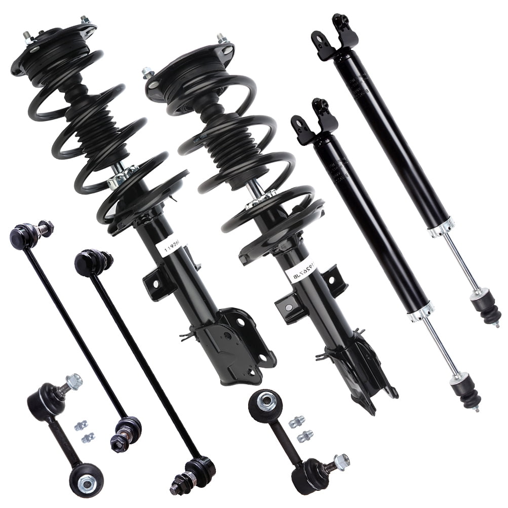 CCIYU Complete Struts Shock Absorbers Front Quick Complete Struts Rear Shocks Absorber Stabilizer Bar Link 2009-2014 for Nissan Maxima 5659 372712 372713 Quick Struts Assembly Struts