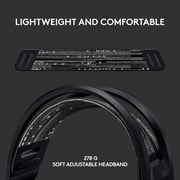Logitech G733 LIGHTSPEED Wireless Gaming Headset with suspension headband, LIGHTSYNC RGB, Blue VO!CE mic technology and PRO-G audio drivers, Black