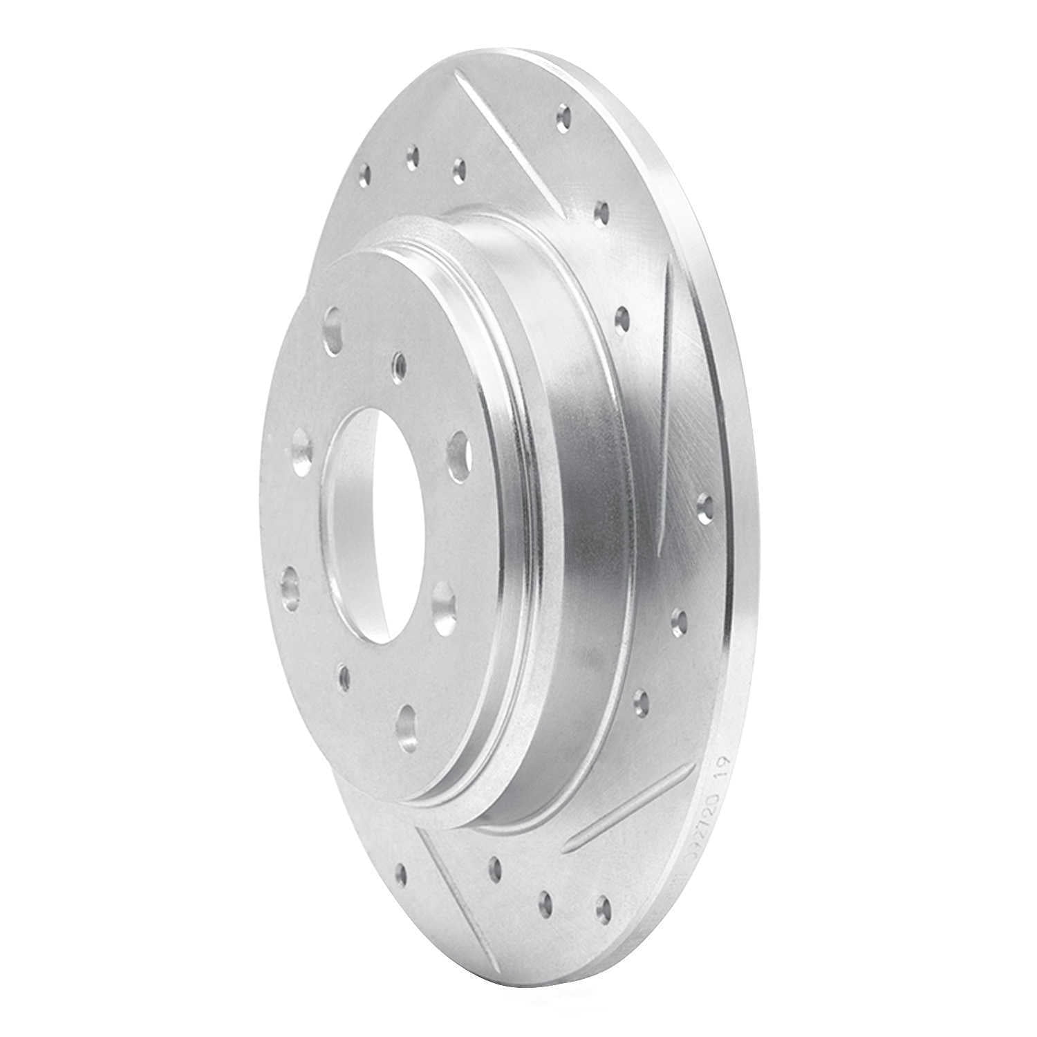 Dynamic Friction Company 631-59013R DFC Brake Rotor - Drilled And Slotted - Silver