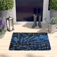 thumbnail image 2 of Math Equations Algebra Formulas Blue Flannel Non Slip Door Rugs,Washable Door Mats Indoor,Decorative Door Mats,Dirt-Resistant and Absorbent Doormat for Entrance,Bedroom,Kitchen,Bathroom,23.5"x16", 2 of 5