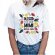 thumbnail image 1 of Camisetas estampadas con cuello redondo para el día de la madre para mujer Camisetas estampadas Camiseta de manga corta Blusa Tops Fridja bn3517, 1 of 7
