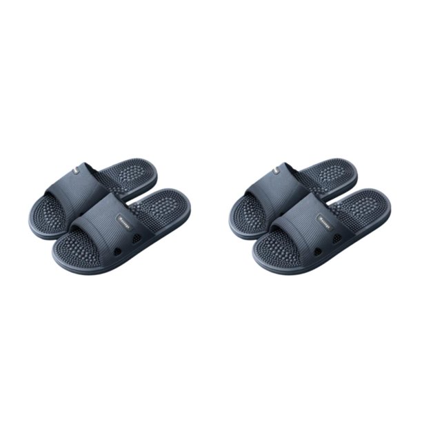 Minnieouse Zapatilla De Ducha Con Zapatilla De Baño Impermeable Y Antideslizante Zapatillas Antideslizantes Gris Oscuro Gris oscuro 2Conjunto