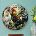 thumbnail image 4 of chickens rooster garden Wall Clock Wall hanging decor, Silent Mechanical Movement Great for Living Room, Kitchen, Dorm Decoration and Daily Practical Gift, 4 of 6