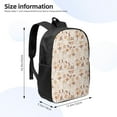 thumbnail image 2 of Uemuo Dancing Cowboy Skeleton Printed Durable 17-inch Student Backpack - Lightweight, Waterproof, Adjustable Straps, Ideal for School, Work, Travel, 2 of 5