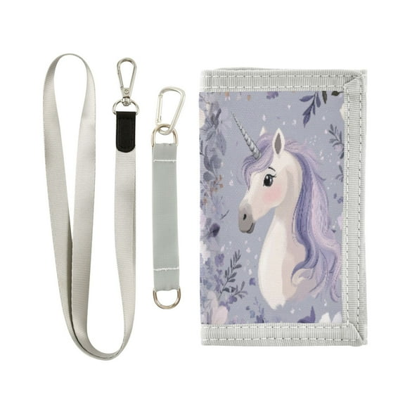 Cloth Purse Boys' Novelty Wallets Girls' Novelty Wallets Men's Wallets Women's Wallets Card Wallet Cash Wallet Student ID Bag Coin Wallet Cool Cute Unicorn