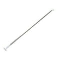 thumbnail image 1 of 110CM to 200CM Adjustable Stainless Steel Spring Tension Rod Rail with Rubber Rectangular Heads for Clothes / Towels / Curtains (Silver), 1 of 4
