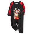 thumbnail image 3 of Meihuid Christmas Pajamas for Family, Deer Plaid Family Christmas PJS Matching Set Holiday Sleepwear for Adult Kids Baby, 3 of 10