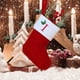 thumbnail image 1 of Calcetines navideños con iniciales bordadas | Calcetines de punto para decorar la chimenea | Regalos personalizados para la familia | Juego de decoración festiva para el hogar (1 unidad), 1 of 2