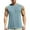 Blue, variant on Men's Summer Ice Silk Half Sleeve Undershirt - Grid Mesh, Breathable, Polyester - Sports Leisure, M-XXXXXXL, Bust 102-130cm
