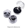 thumbnail image 5 of SEIWEI 20PCS Mini Acrylic Clear Octagonal Ring Boxes Ring Box Holder Jewelry Storage Boxes (Black), 5 of 8