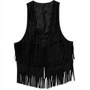 Miley Cyrus & Max Azria - Juniors' Sueded Fringe Vest