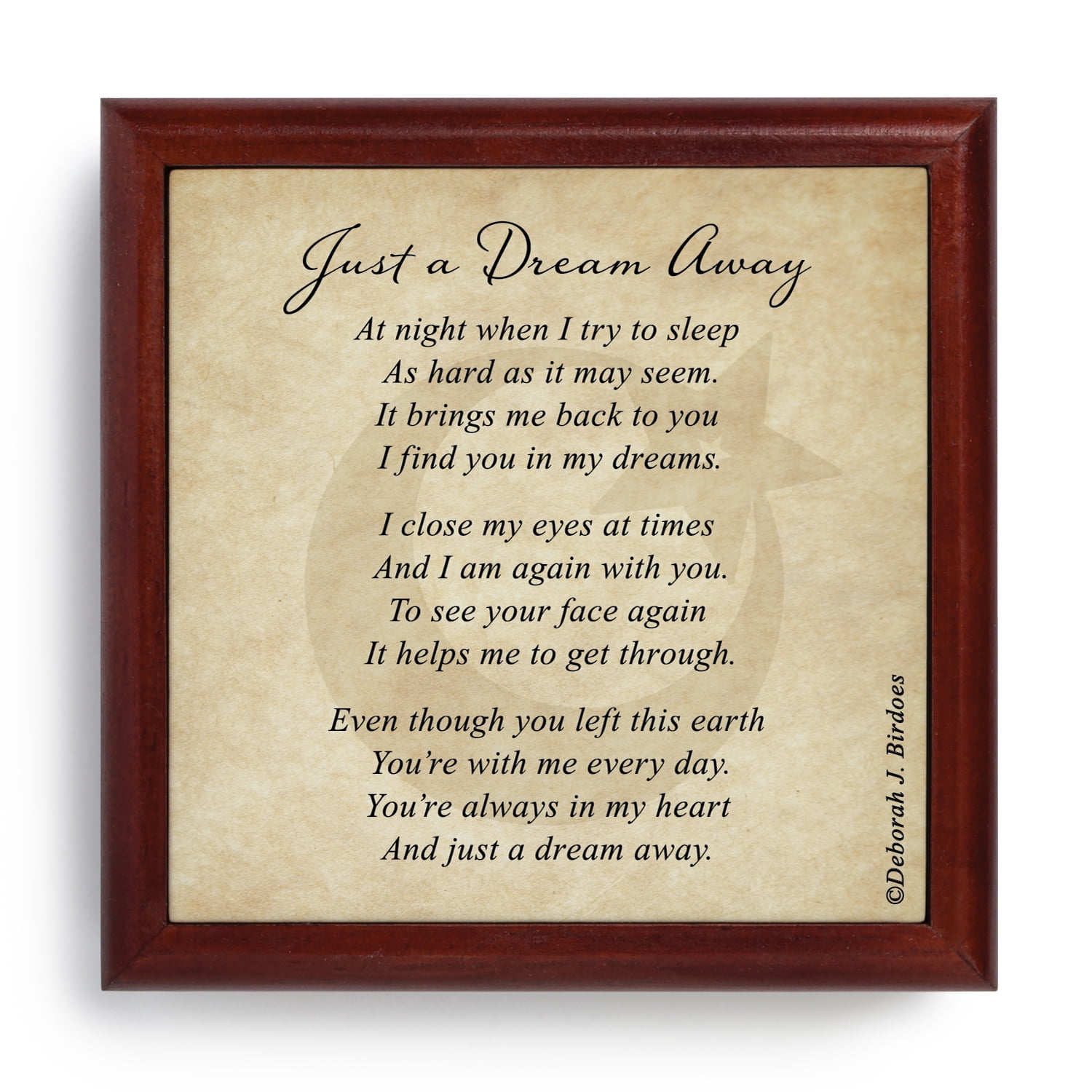 Personalized Deborah Birdoes Just A Dream Away Glass Ornament and Keepsake Box