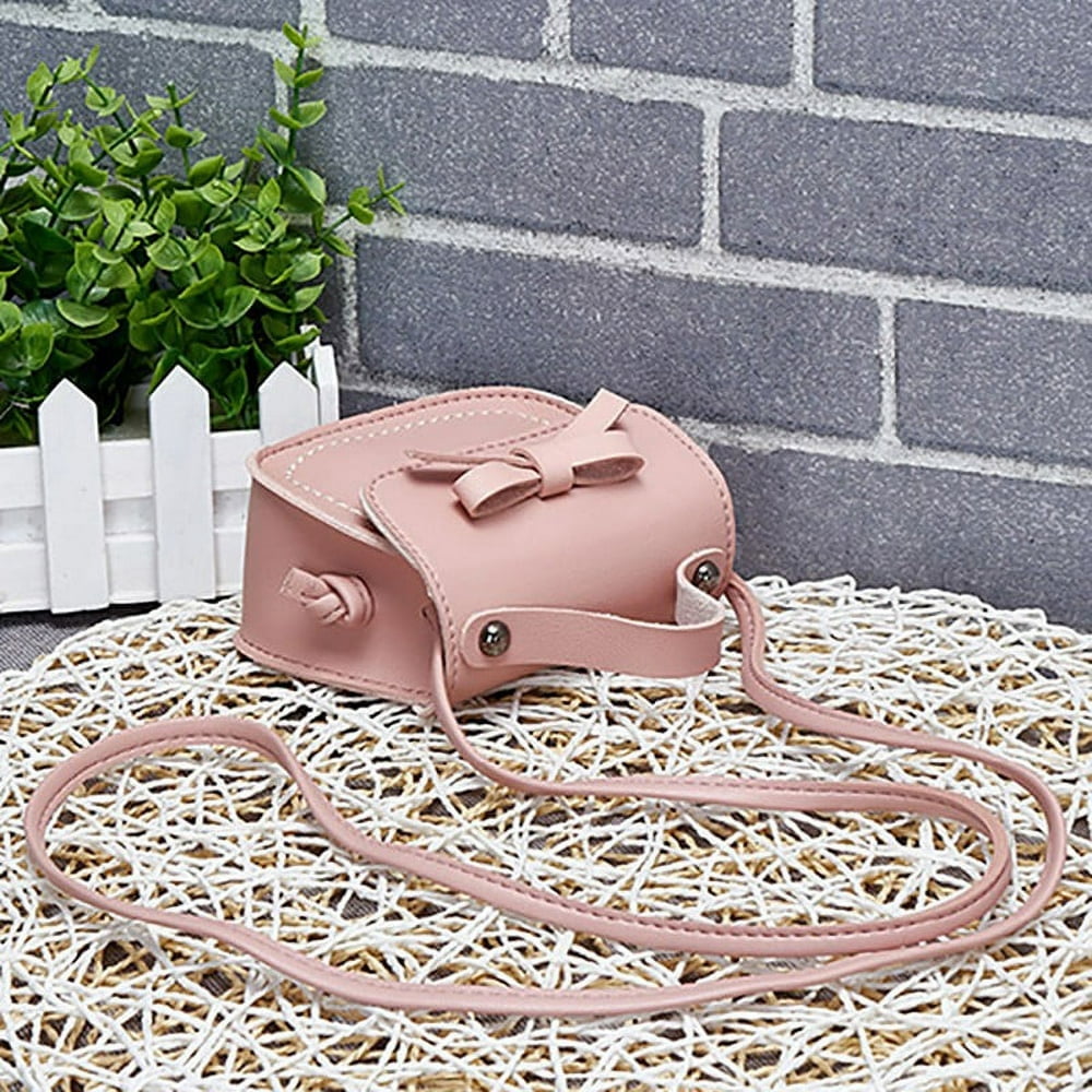 2 Sacs Bandoulière Lapin Pour Filles - Taille 13x12x4 Cm - Bretelles Réglables - Rose/rouge - Cuir PU