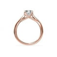 thumbnail image 2 of 1.00 Ct Brilliant Round Cut Natural Diamond Accents Elegant Halo Ring for Women Solid 18K Rose Gold Size 6, 2 of 8