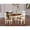 Buttermilk & Cherry, variant on East West Furniture MZKE5-WHI-W 5 Pieces Dining Room set - Durable Drop Leaf Hardwood Dining Table and 4 Real Wood Seat Dining Chairs, Buttermilk and Cherry Finish