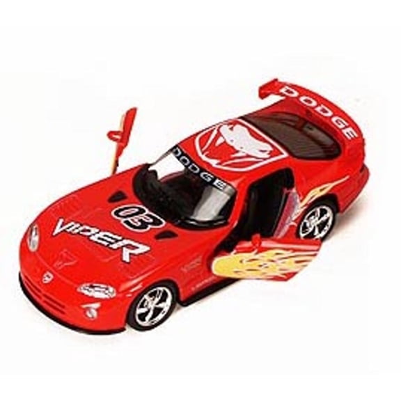 Dodge Viper Race Car #03, Red - Kinsmart 5039DF - 1/36 scale Diecast Model Toy Car (Brand New, but NOT IN BOX)
