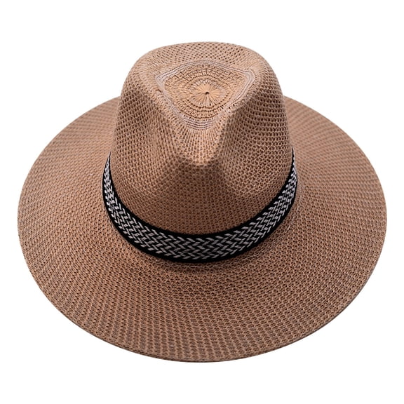 AKEGAMN 2 Pack Men Sun Hat Wide Brim Washable Skin-Friendly Beach Hat for Summer, Yellow One Size
