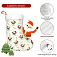 thumbnail image 5 of Yiaed Christmas Pug Dog Print Christmas Stockings, Christmas Stockings Hanging Ornaments, Christmas Stockings for Family Christmas Holiday Decorations, 5 of 7