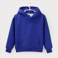 thumbnail image 2 of Mercatoo Boys Girls Cute Trendy Hoodies Kids Plain Fall Winter Fleece 𝐇ooded Sweatshirts Long Sleeve Pullover Hoodie Pocket, 2 of 9