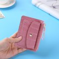 thumbnail image 2 of Women Simple Wallet Leather Keychain Small Card Bag Purse Holder (Beige), 2 of 7