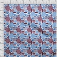 thumbnail image 4 of oneOone Cotton Poplin Medium Blue Fabric Beach Sewing Fabric By The Yard Printed Diy Clothing Sewing Supplies 42 Inch Wide, 4 of 4