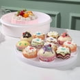 thumbnail image 3 of Convenient Cake Carrier Portable Buckle PP Cake Box Baking Packaging Box with Handle Handy Cupcake Holder Tray Cake Packaging, 3 of 9
