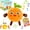 Orange, variant on Wrapango Musical Sensory Toys, Interactive Music Plush Toy with Human Touch Sensors and Sounds, Fun Christmas and Birthday Gifts Suitable for Multiplayer interaction