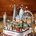 thumbnail image 7 of Walking in London Wooden Music Box 3D Puzzle Building Model Toy for Xmas Gifts, 7 of 7