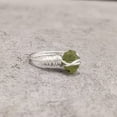 thumbnail image 6 of Natural Peridot Ring, Rough Peridot Gemstone Ring, August Birthstone, Wire Band, 925 Sterling Silver, Womens Ring, Christmas, Thanksgiving, Handmade, Statement Jewelry, Rough Gemstone Jewelry, 6 of 6