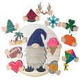 thumbnail image 2 of Gnome Door Hanger Seasonal Welcome Sign with Interchangeable Holiday Pieces, 2 of 9
