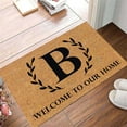 thumbnail image 2 of MSJUHEG Rug Welcome Mat Funny Welcome Doormat Entryway Front Porch Rugs Anti Bottom Floor Carpet For Patio Home Decor 26 Letter Floor Mat Door Mat B, 2 of 4