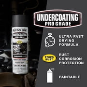(3 pack) Black, Rust-Oleum Automotive Rubberized Undercoating Matte Spray Paint-248656, 15 oz