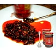 thumbnail image 4 of Lao Gan Ma Spicy Chili Crisp Sauce 老干媽香辣脆油辣椒 | Roasted Sichuan Pepper Flakes in Hot Chile Oil - Chinese Condiment Topping | 7.41oz 210g (2 jars) + 1 Cute Pig Tail Spoon Spork by Twin Fortune Foods, 4 of 8