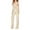 Beige, variant on Lindreshi Jumpsuits for Women Clearance Women Sequin Color Short-sleeved Casual Jumpsuit
