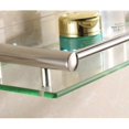 thumbnail image 4 of Aluminum Bathroom Glass Shelves Tempered Glass Rectangular 1 Ply Extra Thick Silver Sand Spray Wall Mount, 4 of 4