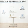 thumbnail image 3 of VIVO White and Light Wood Electric 47" x 24" Sit Stand Desk, 3 of 8