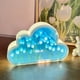 thumbnail image 4 of Luz nocturna transparente Inteprter en forma de nube con espejo y flores rosas Fortulip, 4 of 6