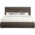 thumbnail image 3 of Meridian Furniture Adam Brown Boucle Fabric King Bed, 3 of 10