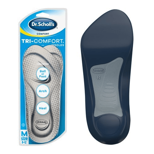 Dr. Scholl's Tri-Comfort ,Foot Arch Supports., Men's Size 8-12, 1-Pair, (2 Pack)