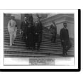 thumbnail image 2 of Historic Framed Print, [President Harding's funeral; President and Mrs. Coolidge leaving the Capitol after the ceremonies, Aug. 1923], 17-7/8" x 21-7/8", 2 of 9