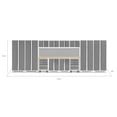 thumbnail image 5 of NewAge Products Bold Series Gray 14 Piece Cabinet Set, Heavy Duty 24-Gauge Steel Garage Storage System, Slatwall Included, 5 of 12
