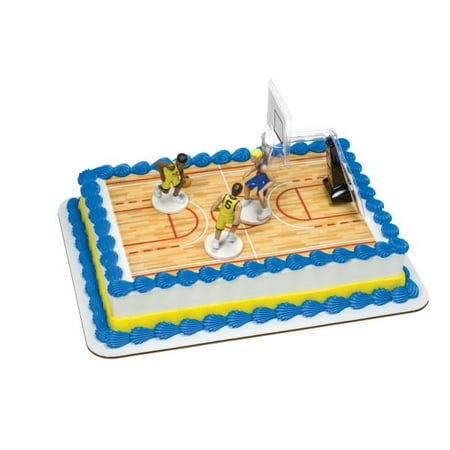 Basketball All Net Edible Cake Topper Decoset Background